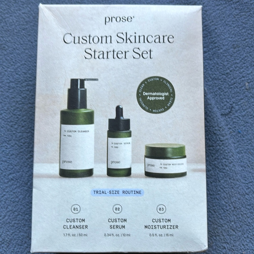 Prose — custom skincare starter set —-
